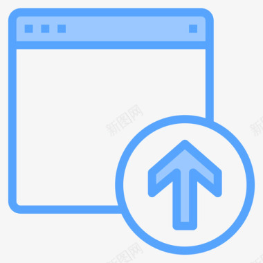 上传网页152蓝色图标图标