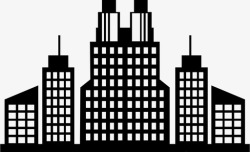 筑城城市城市建筑城市中心图标高清图片