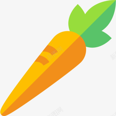 胡萝卜农业和园艺9平坦图标图标