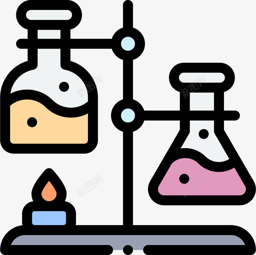 化学实验室23线性颜色图标svg_新图网 https://ixintu.com 化学 实验室23 线性颜色