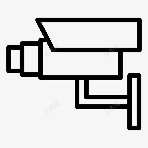 闭路电视102安检线性图标svg_新图网 https://ixintu.com 安检 线性 闭路电视