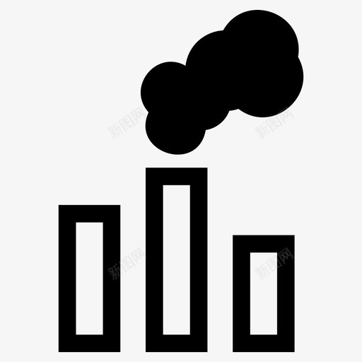 污染空气保护图标svg_新图网 https://ixintu.com 保护 垃圾 污染 环境 空气 自然