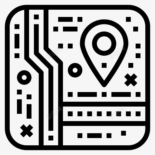 gps地址位置图标svg_新图网 https://ixintu.com gps 位置 地图 地址 导航器 移动应用程序