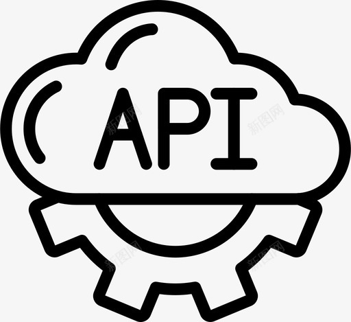 Api信息技术13线性图标svg_新图网 https://ixintu.com Api 信息技术 线性