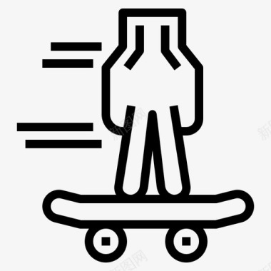 指板滑板运动型图标图标
