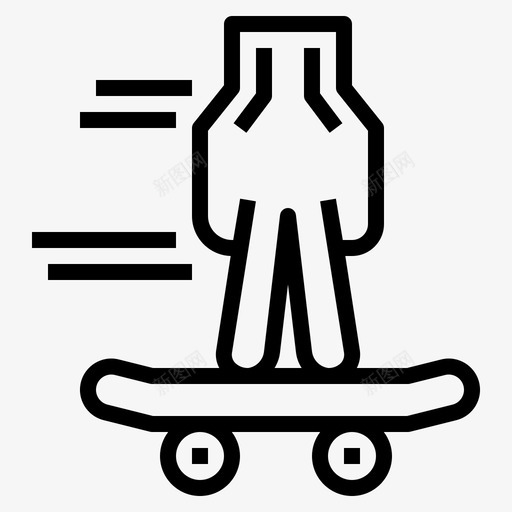 指板滑板运动型图标svg_新图网 https://ixintu.com 指板 滑板 玩具 运动型