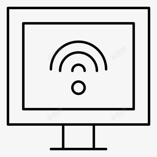娱乐互联网智能图标svg_新图网 https://ixintu.com 互联网 娱乐 智能 电器 电视