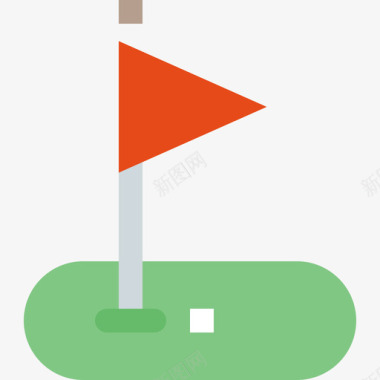 高尔夫运动和游戏1平铺图标图标