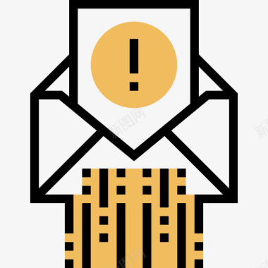 垃圾邮件网络抢劫7黄影图标图标