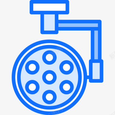 灯医疗技术10蓝色图标图标