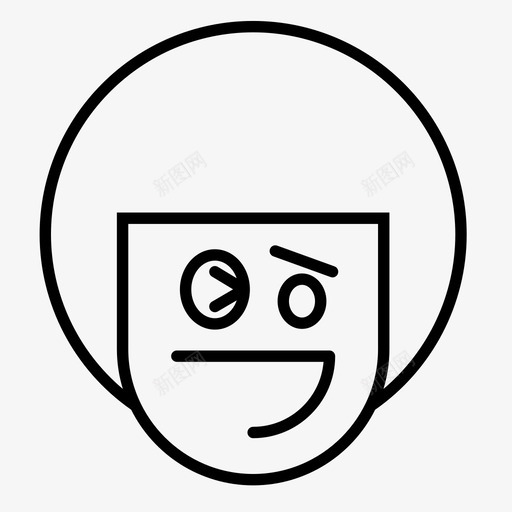 男孩表情符号脸图标svg_新图网 https://ixintu.com 1行 男孩 符号 紧张 表情