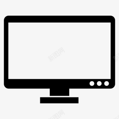 显示器电脑电影图标图标