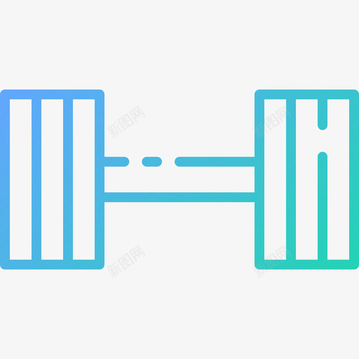 杠铃健身106梯度图标svg_新图网 https://ixintu.com 健身 杠铃 梯度