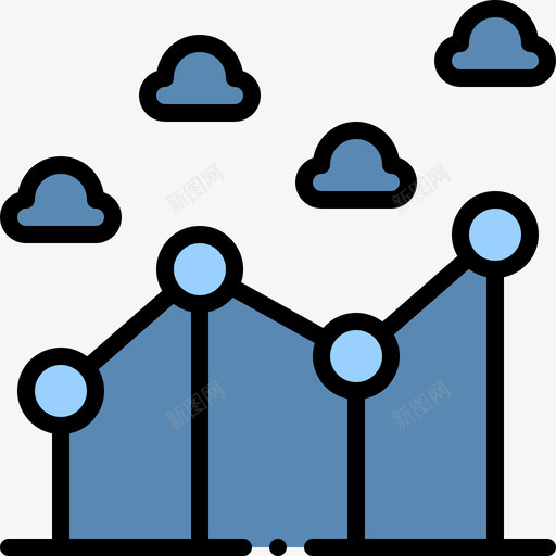 折线图天气239线性颜色图标svg_新图网 https://ixintu.com 天气239 折线图 线性颜色