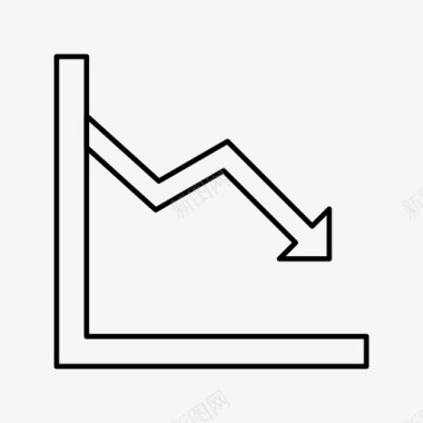 业务下降图表下跌图标图标