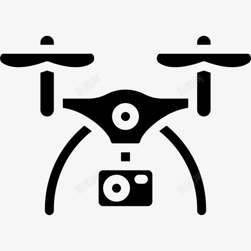 无人机无人机技术6填充图标svg_新图网 https://ixintu.com 填充 技术 无人机