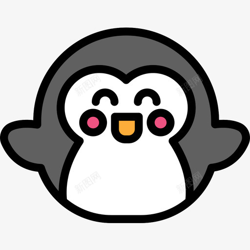 企鹅第八季线性颜色图标svg_新图网 https://ixintu.com 企鹅 第八 线性 颜色
