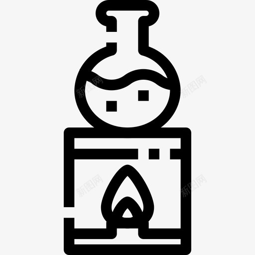 燃烧器化学烧瓶图标svg_新图网 https://ixintu.com 化学 实验室 烧瓶 燃烧器 科学 试管