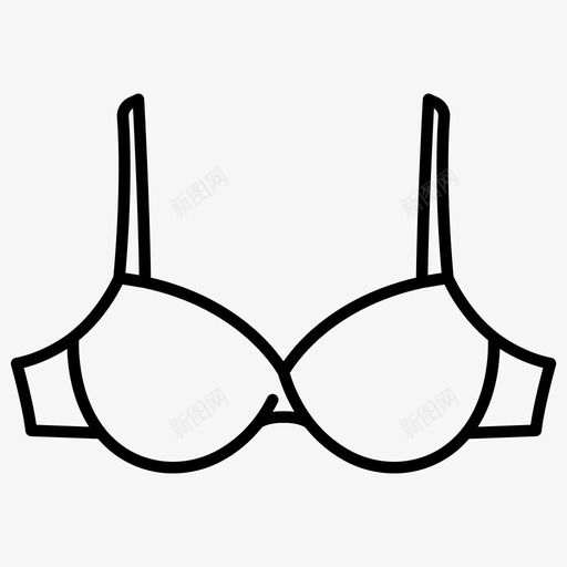 胸罩衣服性感图标svg_新图网 https://ixintu.com 内衣 性感 胸罩 衣服