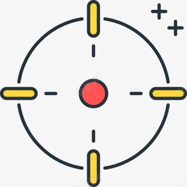 射击目标游戏5线颜色图标图标