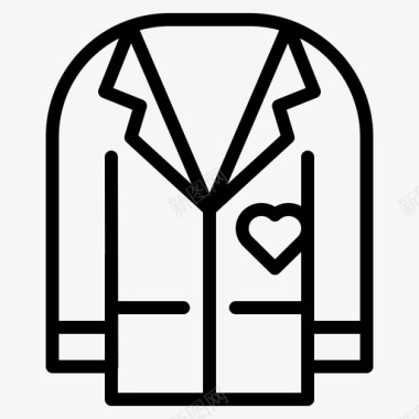 结婚礼服男士燕尾服图标图标