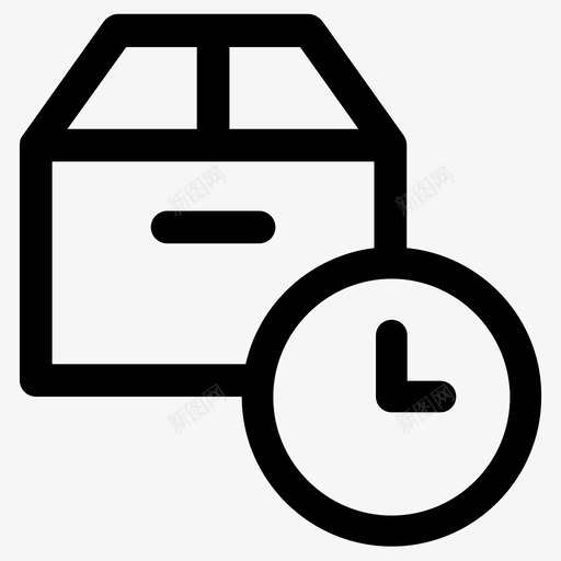 运输装箱交货处理图标svg_新图网 https://ixintu.com 交货 包装 处理 装箱 装运 运输