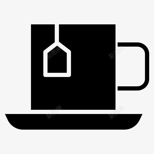 茶杯咖啡厅96固体图标svg_新图网 https://ixintu.com 咖啡厅 固体 茶杯