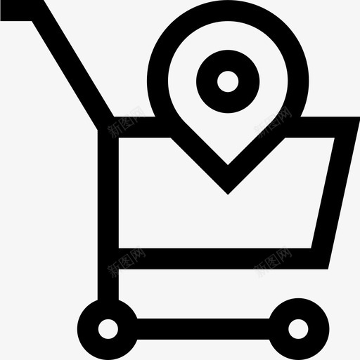 商业和购物导航和地图21线性图标svg_新图网 https://ixintu.com 商业 地图 导航 线性 购物
