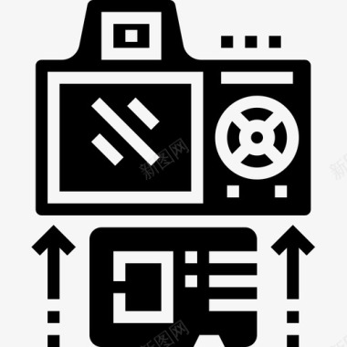 存储卡相机及配件5字形图标图标