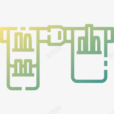 皮带木工22线性颜色图标图标