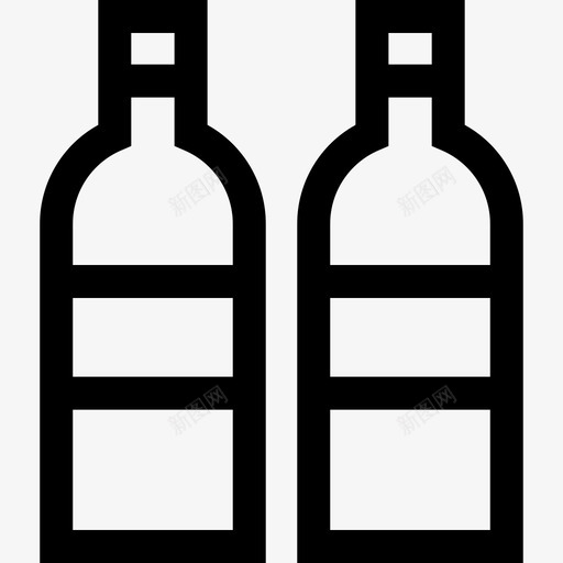 瓶子超市31直线型图标svg_新图网 https://ixintu.com 瓶子 直线 线型 超市