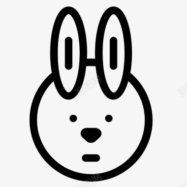 兔子动物小白兔图标图标