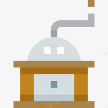 咖啡研磨机烹饪食品和饮料2扁平图标图标