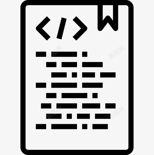 Xml文件和文件夹6线性图标svg_新图网 https://ixintu.com Xml 文件和文件夹6 线性