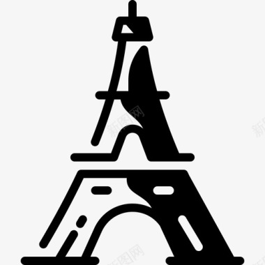 埃菲尔铁塔地标巴黎图标图标
