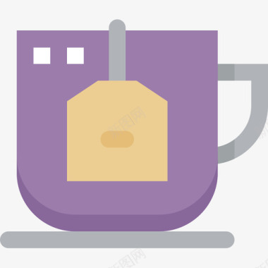 茶杯烹饪食品和饮料2个平的图标图标