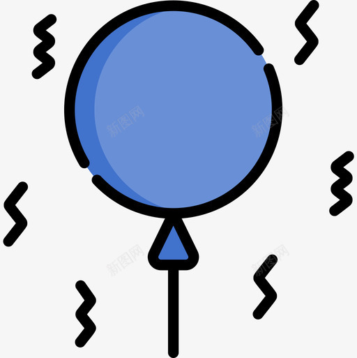 气球巴西嘉年华13线性颜色图标svg_新图网 https://ixintu.com 巴西嘉年华13 气球 线性颜色