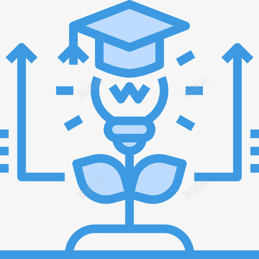 毕业学历216蓝色图标svg_新图网 https://ixintu.com 学历 毕业 蓝色