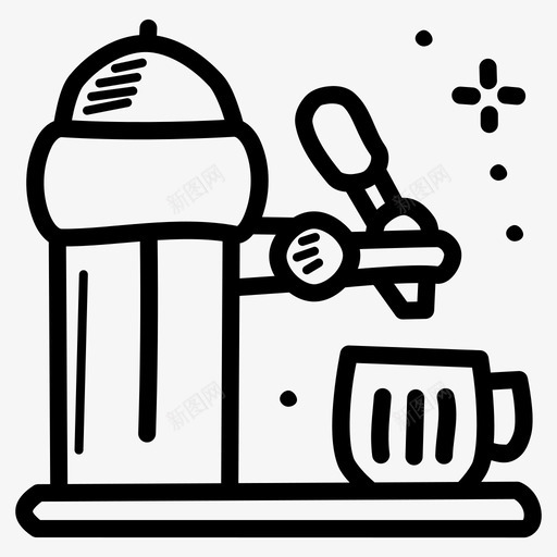 啤酒酒饮料图标svg_新图网 https://ixintu.com 啤酒 啤酒节 水龙头 涂鸦 酒吧 饮料