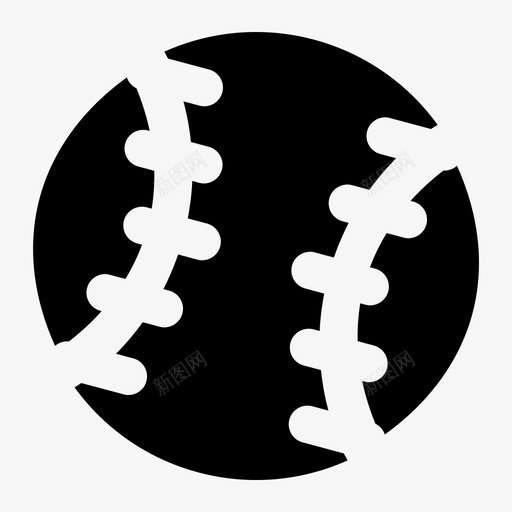 棒球本垒打投手图标svg_新图网 https://ixintu.com 体育 投手 本垒打 棒球