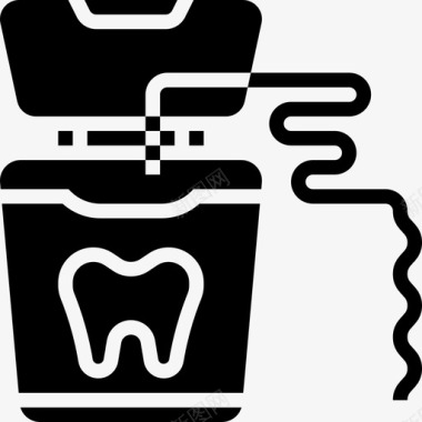 牙线牙22字形图标图标