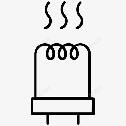 加热器电热器家用图标svg_新图网 https://ixintu.com 加热器 家用 电热器 红外线 设备