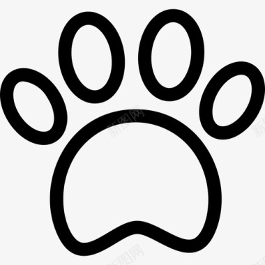 爪子狗情感支持图标图标