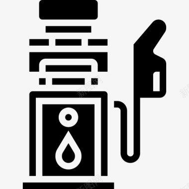 加油站智能汽车2字形图标图标