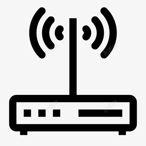 调制解调器天线路由器图标svg_新图网 https://ixintu.com wifi 信号 像素 天线 完善 数据库 服务器 调制解调器 路由器