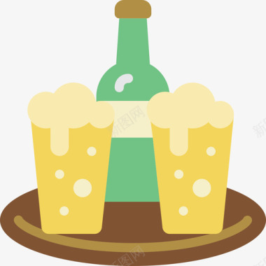 品脱啤酒蒸馏和酿造3平的图标图标