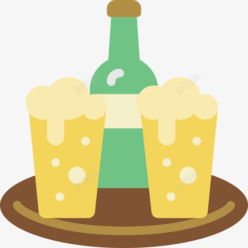 品脱啤酒蒸馏和酿造3平的图标svg_新图网 https://ixintu.com 品脱啤酒 平的 蒸馏和酿造3