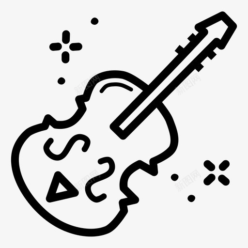 小提琴大提琴音乐会图标svg_新图网 https://ixintu.com 乐器 啤酒节 大提琴 小提琴 涂鸦 演奏 音乐 音乐会