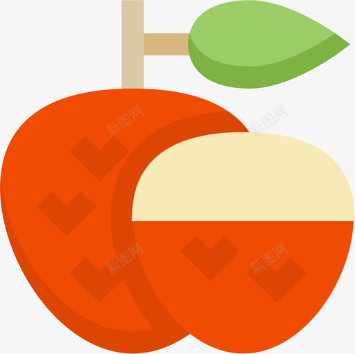荔枝蔬菜和水果2扁平图标svg_新图网 https://ixintu.com 扁平 荔枝 蔬菜和水果2