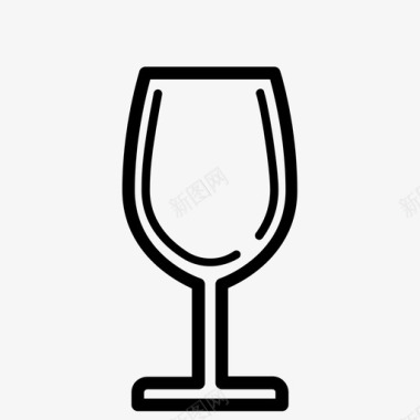 酒杯饮料空的图标图标